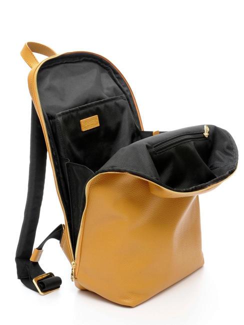 TIFFANY JANE Zaino in pelle porta pc 15.6" senape - Zaini da lavoro porta PC