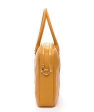 SPALDING TIFFANY Cartella in pelle 2 zip, porta pc 15" senape - Cartelle Lavoro - 3