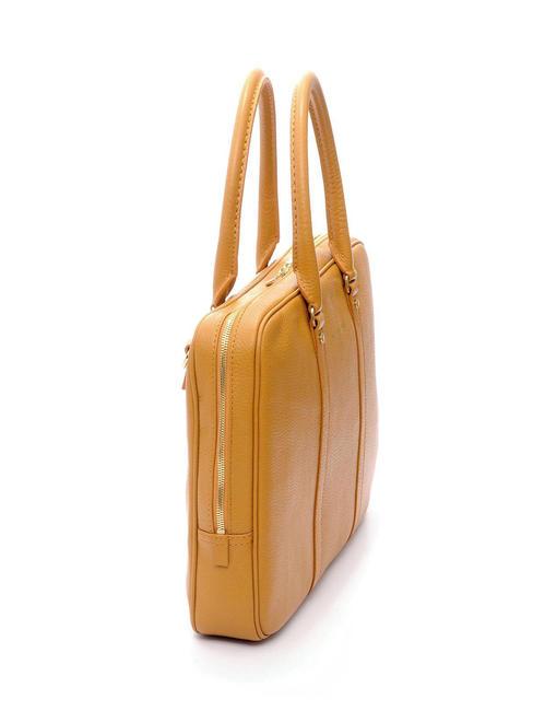 TIFFANY Cartella in pelle porta pc 15" senape - Cartelle Lavoro