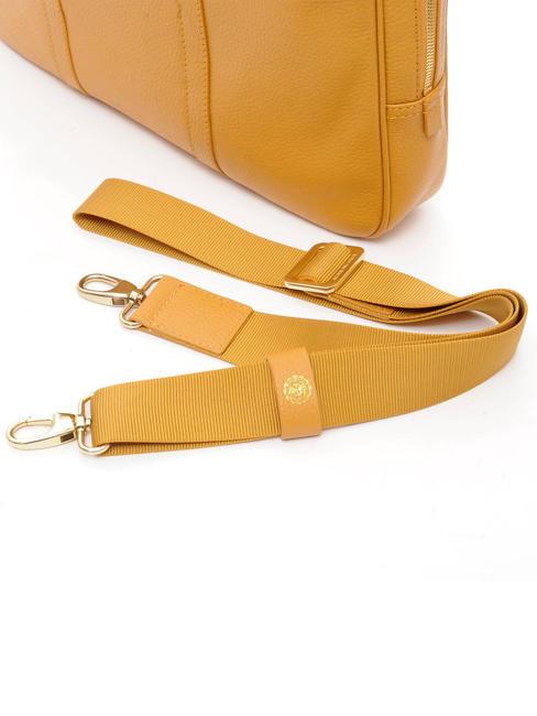 TIFFANY Cartella in pelle porta pc 15" senape - Cartelle Lavoro