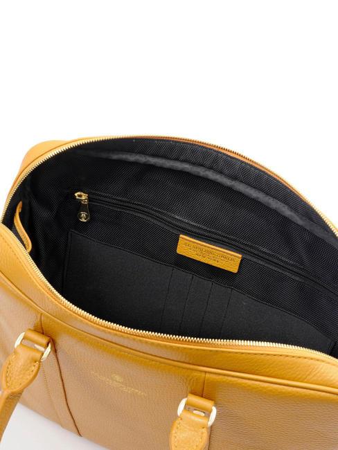 TIFFANY Cartella in pelle porta pc 15" senape - Cartelle Lavoro