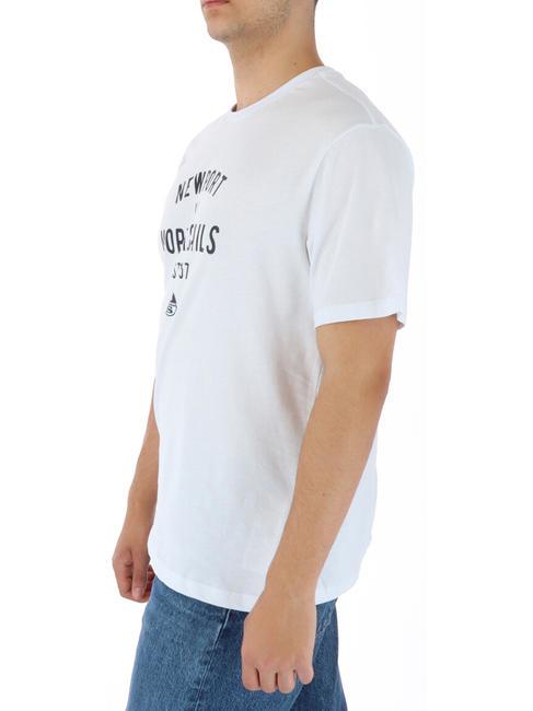 NEWPORT USA T-shirt in cotone bianco - T-shirt Uomo