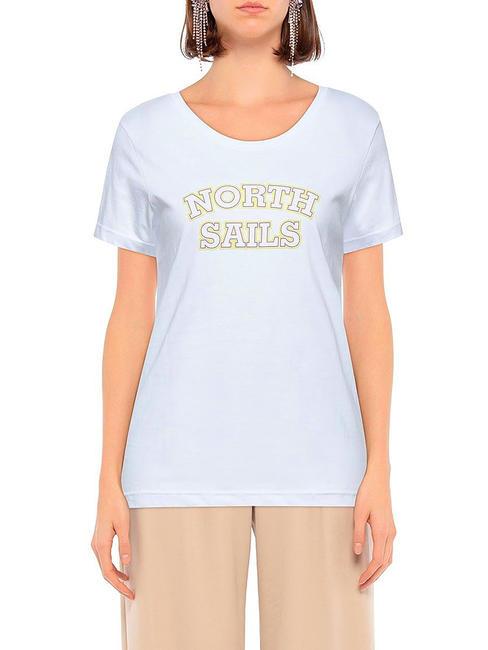 LOGO PRINT T-shirt in cotone bianco - T-shirt e Top Donna