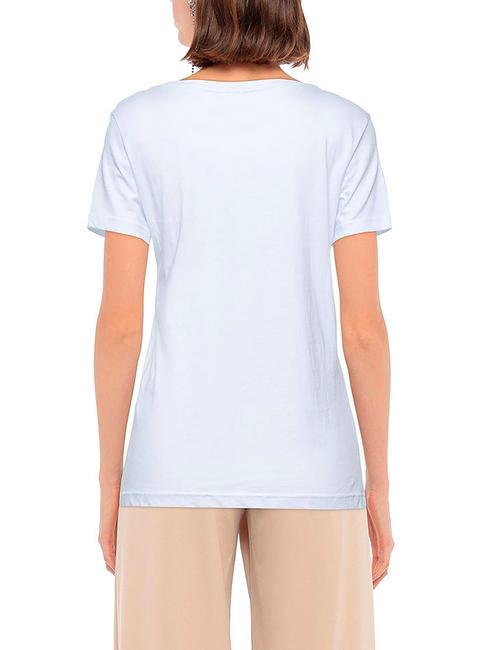 LOGO PRINT T-shirt in cotone bianco - T-shirt e Top Donna