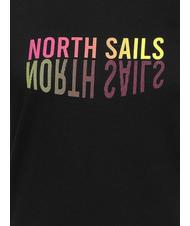 NORTH SAILS LOGO MIRROR T-shirt in cotone nero - T-shirt e Top Donna - 4