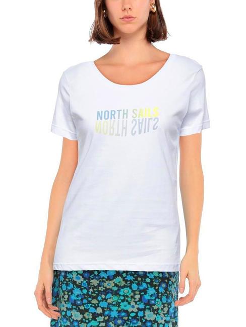 LOGO MIRROR T-shirt in cotone bianco - T-shirt e Top Donna