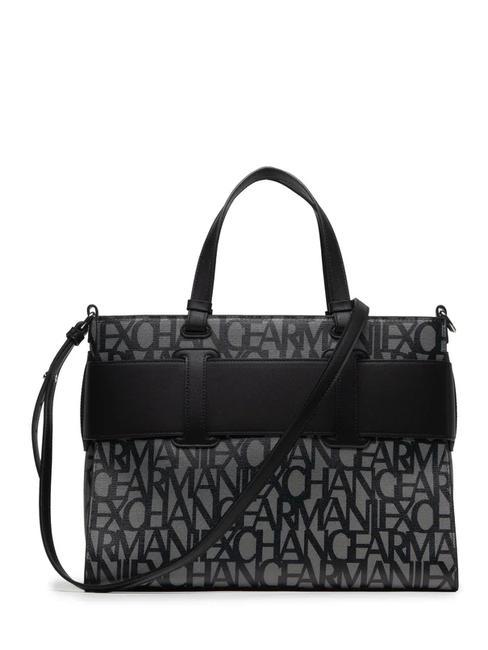 LOGO ALL OVER Borsa a mano con tracolla beige/nero - Borse Donna