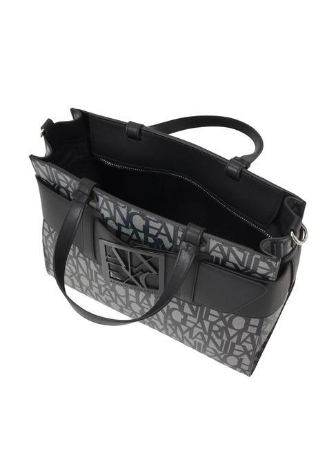 LOGO ALL OVER Borsa a mano con tracolla beige/nero - Borse Donna
