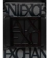 ARMANI EXCHANGE LOGO ALL OVER Borsa piccola con tracolla beige/nero - Borse Donna - 4