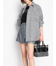 ARMANI EXCHANGE LOGO ALL OVER Borsa piccola con tracolla beige/nero - Borse Donna - 7