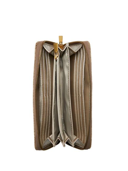 ALEXIE Portafoglio Zip Around LATTE LOGO - Portafogli Donna