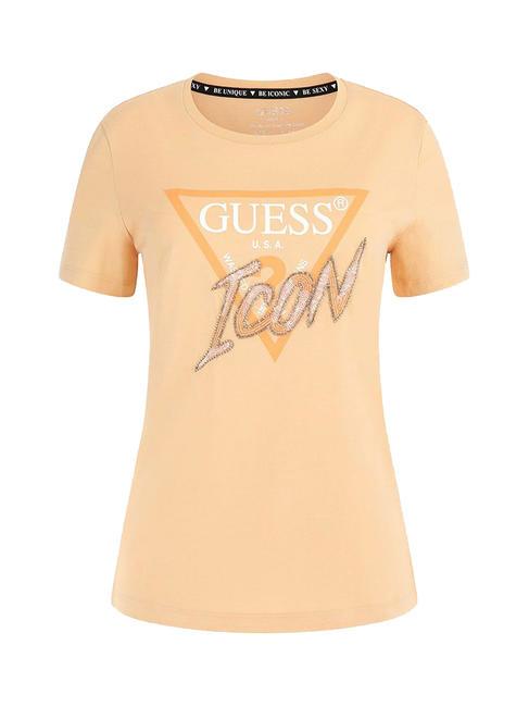 ICON T-shirt in cotone sandy peach - T-shirt e Top Donna