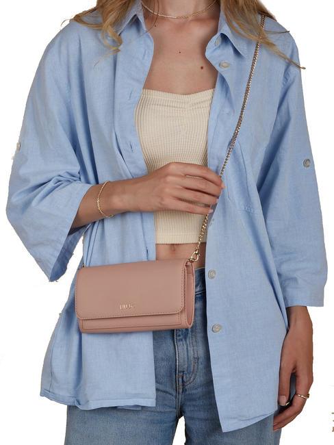 CALIWEN Portafoglio pochette tracolla soft peach - Portafogli Donna