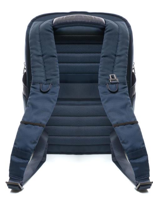 WALLABY Zaino in pelle e tessuto, porta pc 14", ok Ryanair blu - Zaini da lavoro porta PC