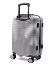 ROCCOBAROCCO ADVENTURE Set 3 trolley cabin, medio, grande silver - Set Trolley - 5