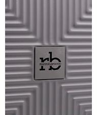 ROCCOBAROCCO ADVENTURE Set 3 trolley cabin, medio, grande silver - Set Trolley - 8