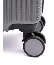 ROCCOBAROCCO ADVENTURE Set 3 trolley cabin, medio, grande silver - Set Trolley - 9