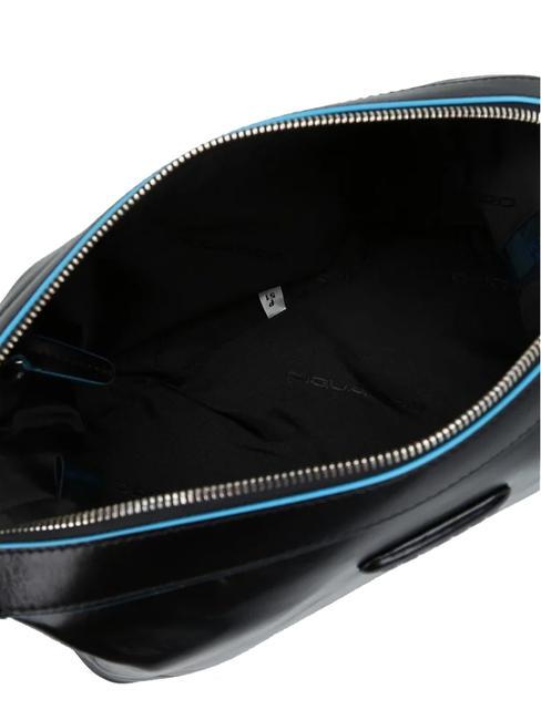 BLUE SQUARE Beauty in pelle blu - Beauty Case