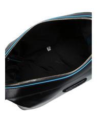 PIQUADRO BLUE SQUARE Beauty in pelle blu - Beauty Case - 3