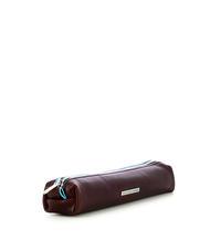 PIQUADRO BLUE SQUARE Astuccio in pelle MOGANO - Astucci e Accessori - 2