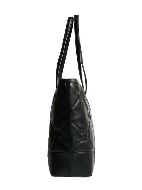 LOGO QUILTED Borsa shopping a spalla nero - Borse Donna