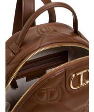 TWINSET LOGO QUILTED Zaino cioccolato - Borse Donna - 3