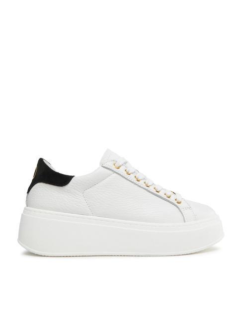 METALLIC LOGO Sneakers in pelle ottico/nero - Scarpe Donna