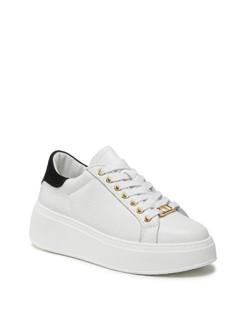 METALLIC LOGO Sneakers in pelle ottico/nero - Scarpe Donna
