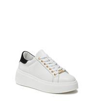 TWINSET METALLIC LOGO Sneakers in pelle ottico/nero - Scarpe Donna - 3