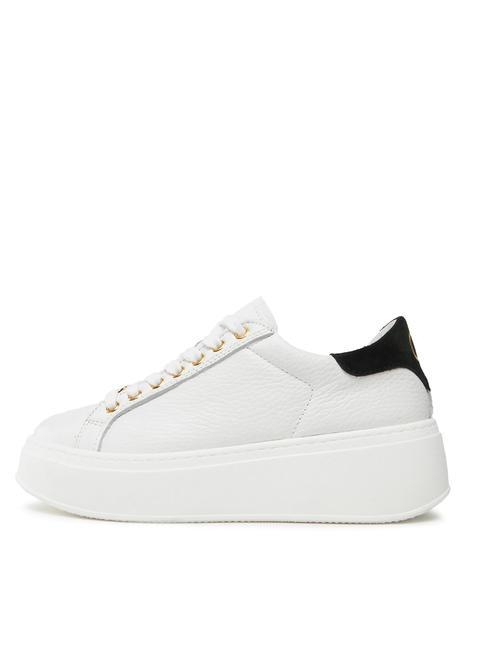 METALLIC LOGO Sneakers in pelle ottico/nero - Scarpe Donna