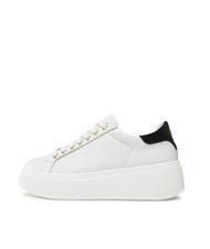 TWINSET METALLIC LOGO Sneakers in pelle ottico/nero - Scarpe Donna - 4