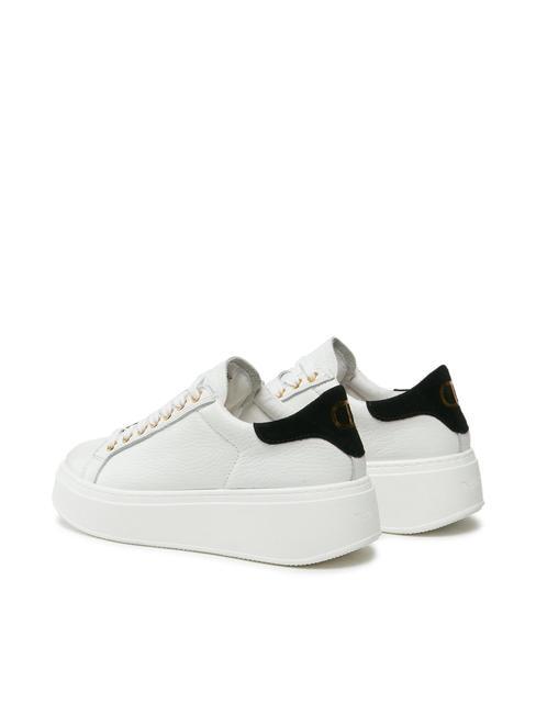 METALLIC LOGO Sneakers in pelle ottico/nero - Scarpe Donna
