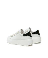 TWINSET METALLIC LOGO Sneakers in pelle ottico/nero - Scarpe Donna - 6