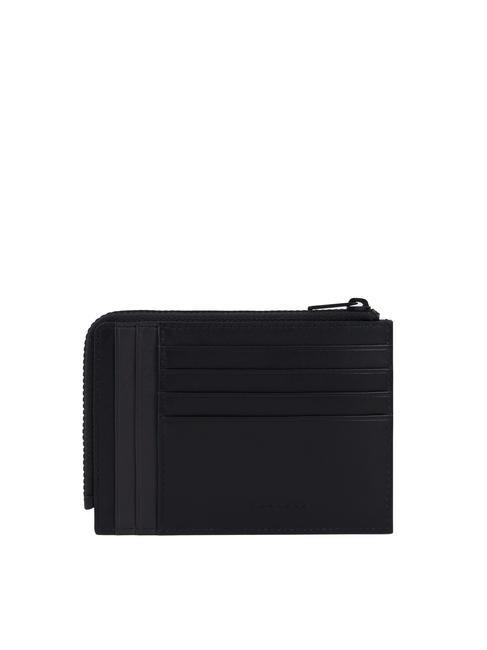 W122 Portamonete e card in pelle Nero - Portafogli Uomo