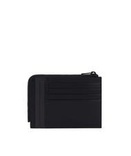 PIQUADRO W122 Portamonete e card in pelle Nero - Portafogli Uomo - 2