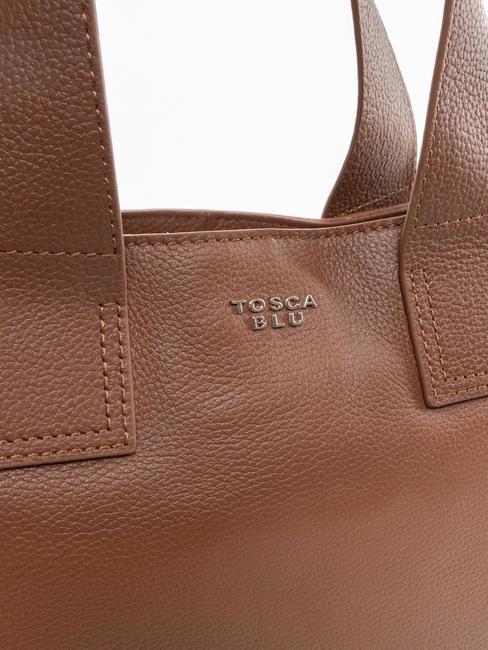 FRAPPE Borsa in pelle con tracolla DarkBrown - Borse Donna