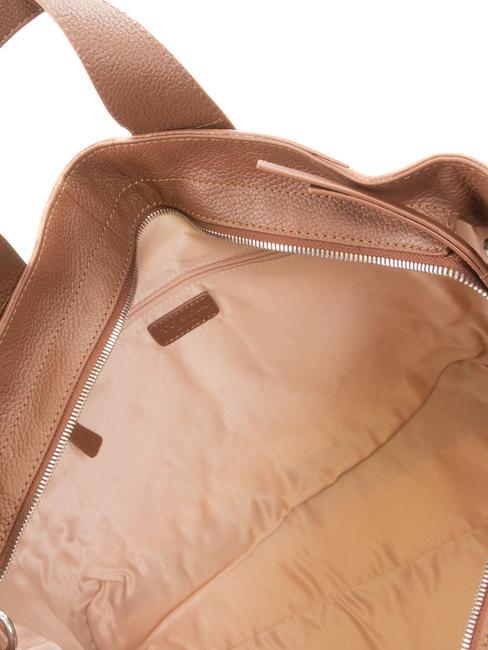 FRAPPE Borsa in pelle con tracolla DarkBrown - Borse Donna