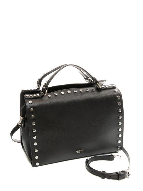 CONFETTI Borsa bauletto in pelle con tracolla Nero - Borse Donna