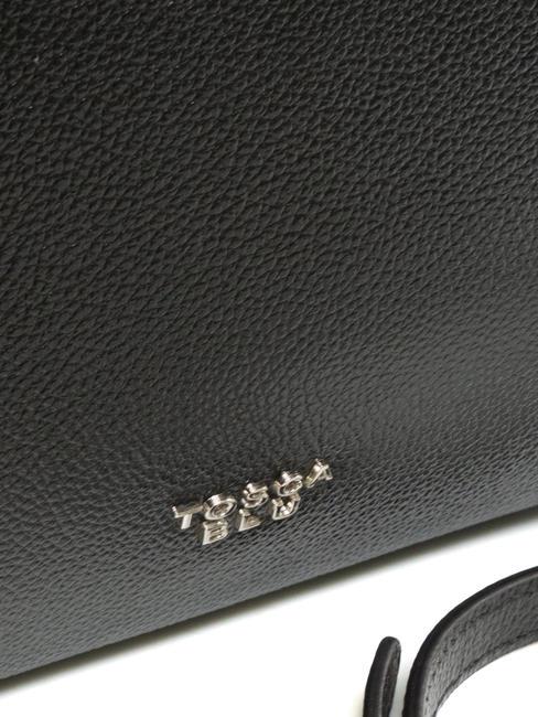 CONFETTI Borsa bauletto in pelle con tracolla Nero - Borse Donna