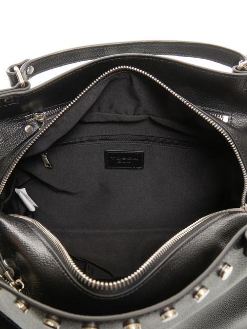 CONFETTI Borsa bauletto in pelle con tracolla Nero - Borse Donna