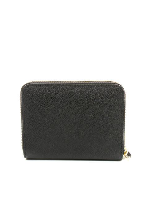 BASIC Portafoglio medio in pelle zip around Nero - Portafogli Donna