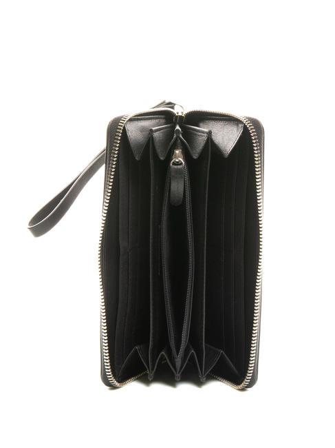 BASIC Portafoglio in pelle zip around Nero - Portafogli Donna
