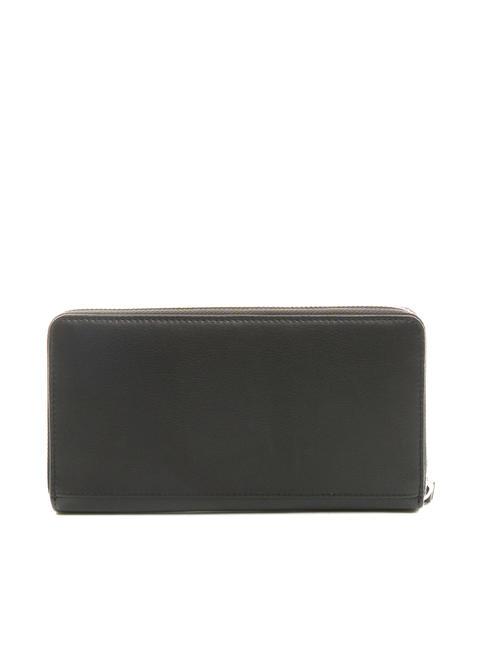 BASIC Portafoglio in pelle zip around Nero - Portafogli Donna