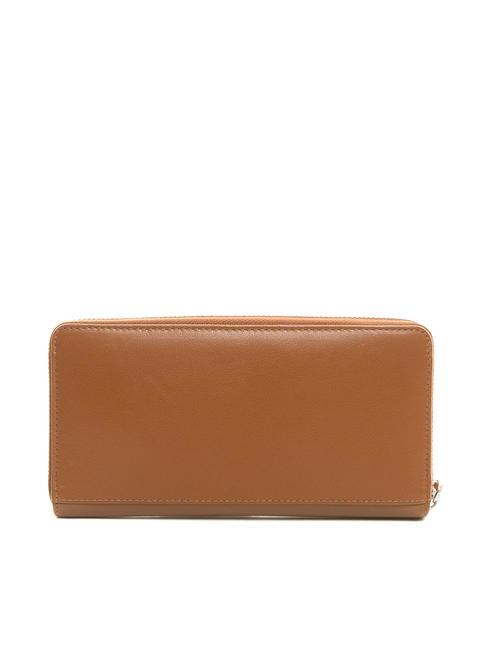 BASIC Portafoglio in pelle zip around MARRONE - Portafogli Donna