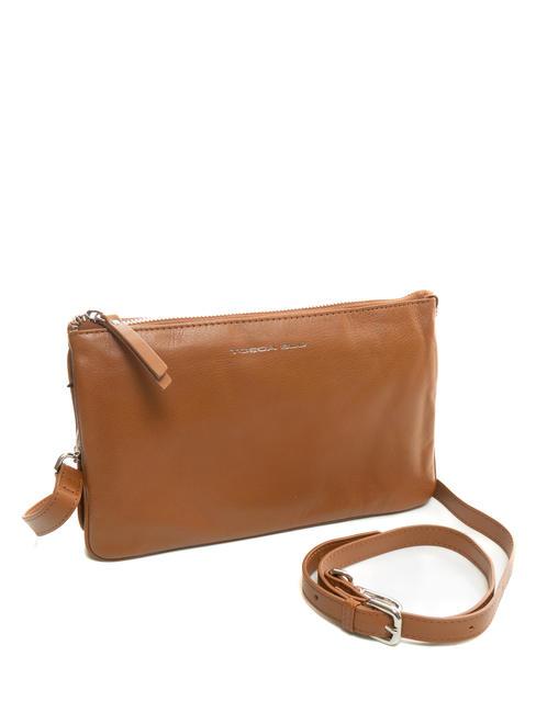 BASIC Borsa a tracolla in pelle MARRONE - Borse Donna