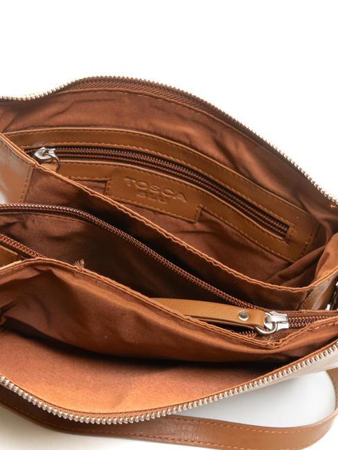 BASIC Borsa a tracolla in pelle MARRONE - Borse Donna