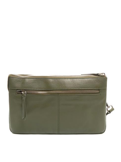 BASIC Borsa a tracolla in pelle verde oliva - Borse Donna