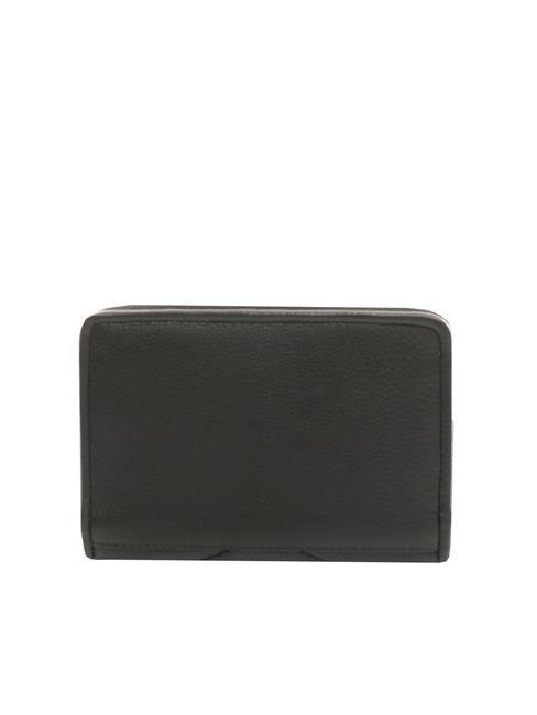 PAN CAKE Portafoglio piccolo in pelle zip around Nero - Portafogli Donna