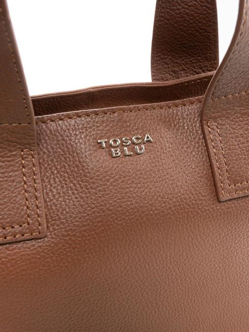 FRAPPE Borsa media in pelle con tracolla DarkBrown - Borse Donna