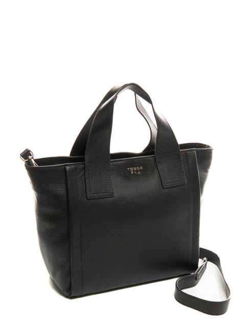 FRAPPE Borsa media in pelle con tracolla Nero - Borse Donna